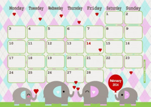 February Calendar Happy...