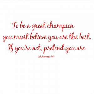 Red and Blackjack font wall quote decal