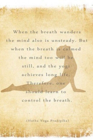 Breathing...and yoga