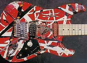 Eddie Van Halen's Frankenstrat, pictured with 22 fret Kramer neck
