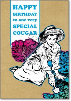 Cougar Unique Funny Birthday Card Nobleworks