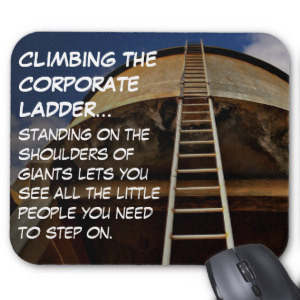 Climbing the corporate ladder gives perspective mousepads