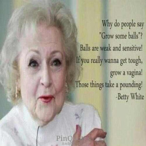 ... more reason to love Betty White (as if there weren't enough already