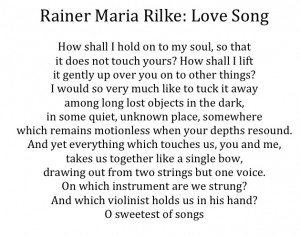 Rilke Love Poems For Wedding