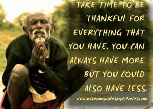Just be thankful!! ♥