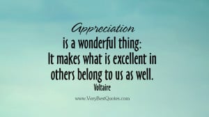 appreciation quotes, wonderful things