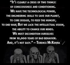 ... Quotes, Change, Conscious, Wisdom, Truths, Terence Mckenna, Terrence