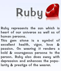 Ruby Gemstone Birthstone Stone July picture