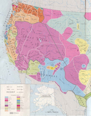 Early Native American Tribes in Western United States Historical Map ...