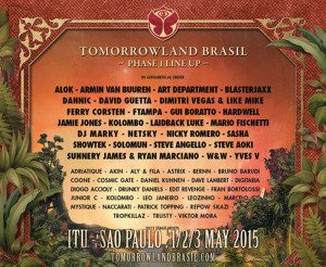 top dj tomorrowland brasile 2015 line up