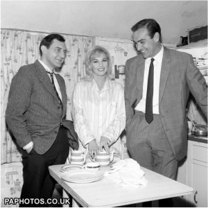 Sean Connery visiting his wife, Diane Cilento, and Harry H. Corbett ...