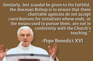 Quotes from Benedict XVI's Motu Proprio on Charitable Giving ...