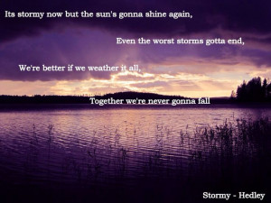Hedley - Stormy - Lyrics