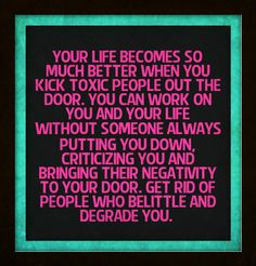 People bringing their negative opinions and criticisms can stay away ...