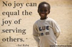 Joy Of Giving Quotes The joy of serving others.