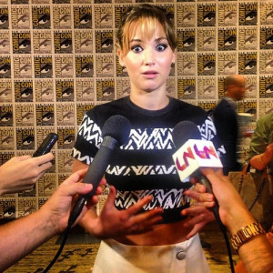 catching fire, comic con, cute, funny, jennifer lawrence, the hunger ...