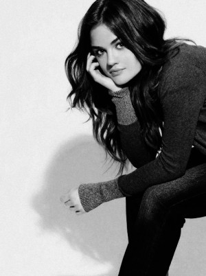 Lucy Hale Black and White