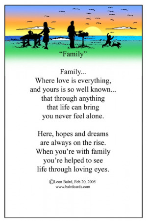 morning! Today is Family Friday. I have chosen to write about family ...
