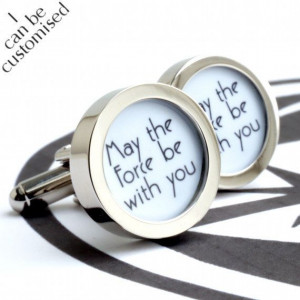 May the force be with you Cufflinks Star Wars Jedi by urbaneye, £22 ...