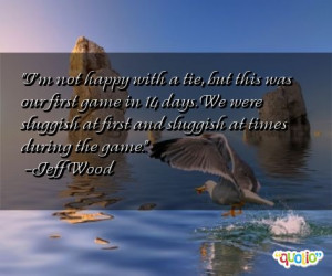 not happy with a tie, but