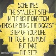 Take a step... More