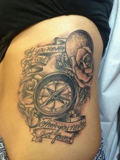 Compass Tattoo With Quote Compass quote .