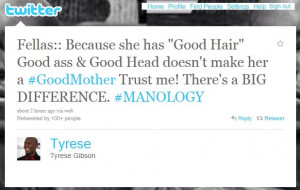 Jealous Baby Mama Quotes Tyrese shades his baby mama