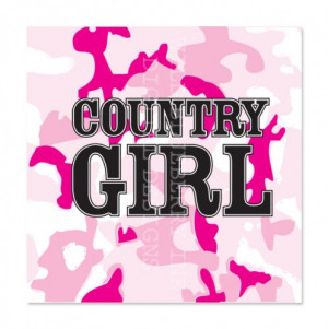 COUNTRY- SOUTHERN GIRL - 1 INCH SQUARE 0016