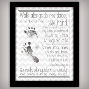 Walk with Me, Daddy - 8x10 DIGITAL Art Print - INSTANT DOWNLOAD ...