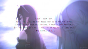 Sword Art Online, Konno Yuuki, quotes