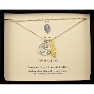 PROTECTION, Guardian Angel & Angel Feather, Inspirational Quote ...