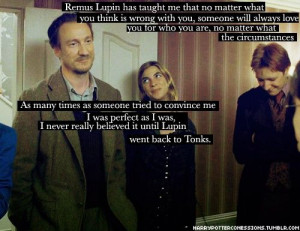 Remus Lupin. I love Tonks look in this picture, and Remus looks just ...