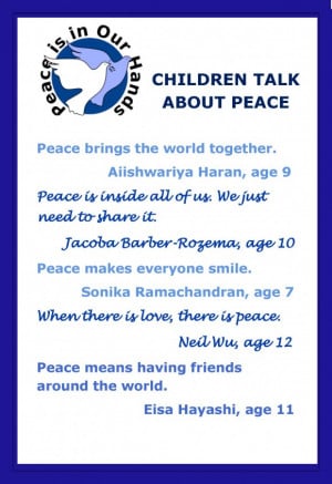 Peace Quotes For You: Children Talk About Peace And Parents Are People ...