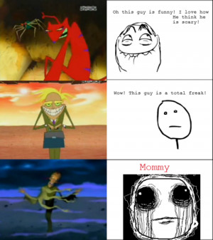 courage the cowardly dog #kat #freaky fred #king ramses #meme