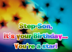 Birthday Star - Step-Son
