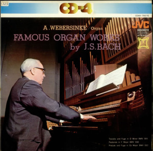 Johann Sebastian Bach Famous Organ Works JAP LP RECORD CD4K-7507E