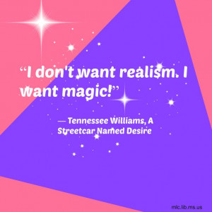 ... Williams, A Streetcar Named Desire. #Mississippian #author #magic