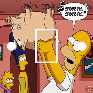 ... Pictures funny homer pig simpsons spider pig inspiring animated gif