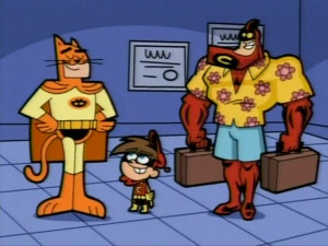 Catman and the Crimson Chin alongside Cleft.