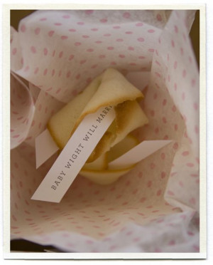 Homemade fortune cookies with personalized 