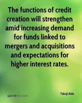 ... mergers and acquisitions and expectations for higher interest rates