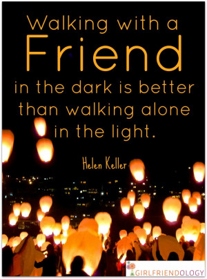 Walking with a Friend Is Better in the Dark