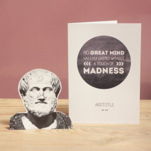 Aristotle Quote Card - Great Minds and Madness. Famous Scientist ...