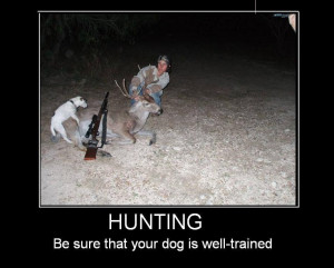 Hunting funny poster