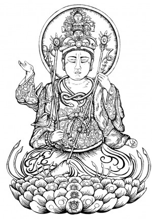 Buddha Coloring Pages Laughing Sheetlaughing