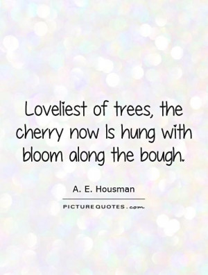 Tree Quotes A E Housman Quotes