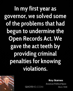 Roy Barnes Quotes