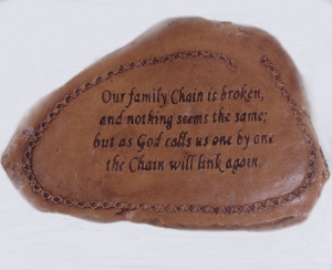 Our Family Chain . . . Memorial Stone