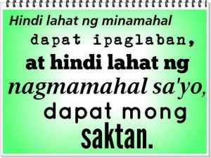Tagalog Sad Love Quotes – Ipaglaban at Saktan