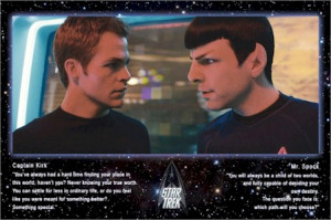 Star Trek 11 - 2009 Kirk & Spock Quotes Poster